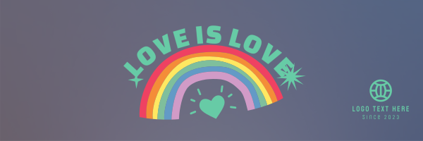 Love Is Love Twitter Header Design Image Preview