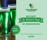 St Patrick's Day Facebook post Image Preview