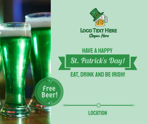 St Patrick's Day Facebook post Image Preview
