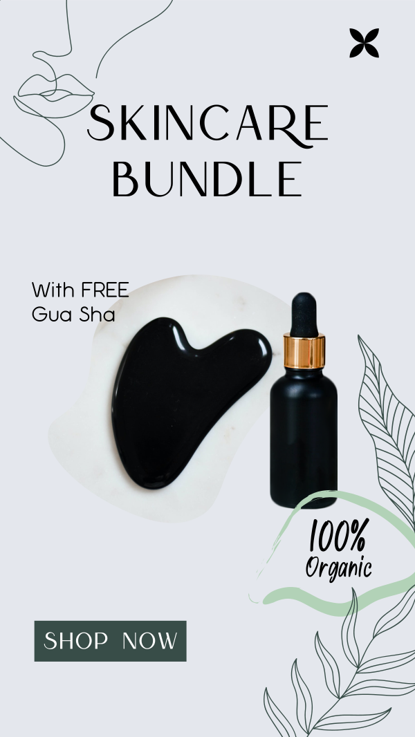 Organic Skincare Bundle Instagram Story Design Image Preview