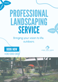 Organic Landscaping Service Flyer Design