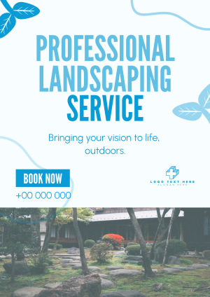 Organic Landscaping Service Flyer Image Preview