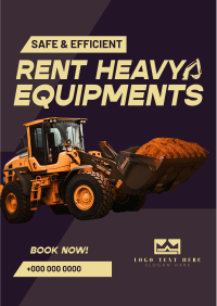 Heavy Equipment Rental Flyer Design