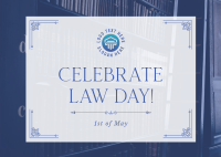 Formal Law Day Postcard Image Preview