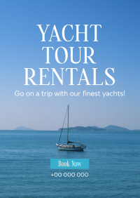 Relaxing Yacht Rentals Flyer Design