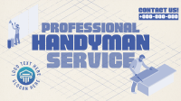Isometric Handyman Services Facebook event cover Image Preview