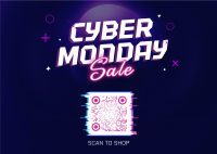 Cyber Monday Sale Postcard Preview