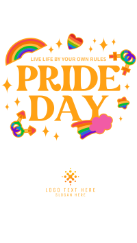 Pride Day Stickers TikTok Video Design