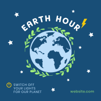 Recharging Earth Hour Instagram post Image Preview