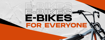 Minimalist E-bike  Facebook cover Image Preview