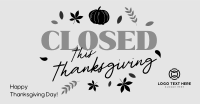 Closed for Thanksgiving Facebook Ad Design