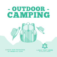 Outdoor Campsite Instagram post Image Preview