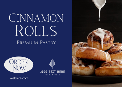 Cinnamon Rolls Elegant Postcard Image Preview