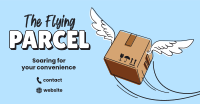 Flying Parcel Facebook Ad Design