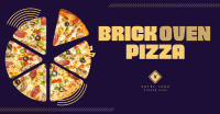 Simple Brick Oven Pizza Facebook Ad Design
