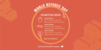 World Refugee Day Donations Twitter Post Design