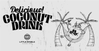Coconut Drink Mascot Facebook ad Image Preview