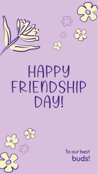 Floral Friendship Day Facebook Story Design