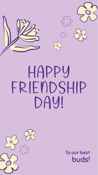 Floral Friendship Day Facebook story Image Preview