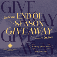 End Season Giveaway Instagram Post Preview