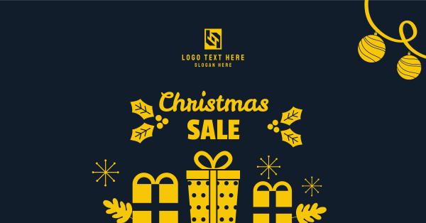 Christmas Gift Sale Facebook Ad Design Image Preview