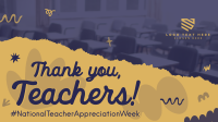 Teacher Week Greeting Facebook event cover Image Preview
