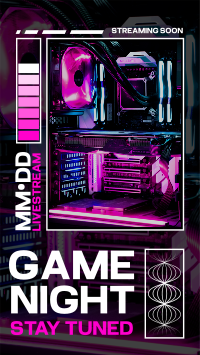 Neon Game Night Facebook story Image Preview