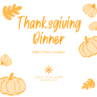 Thanksgiving Dinner Instagram Post Design