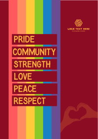All About Pride Month Flyer Design