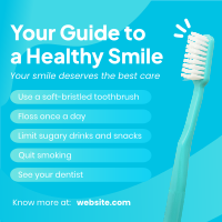 Guide To A Healthy Smile Instagram Post Preview