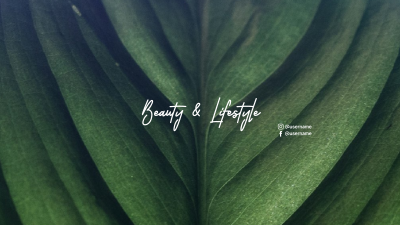  Beauty and Lifestyle YouTube cover (channel art) Image Preview