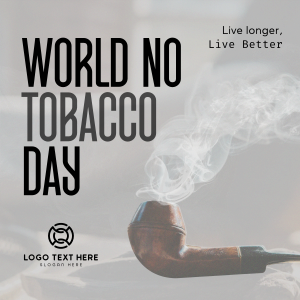 Minimalist Tobacco Day Instagram post Image Preview