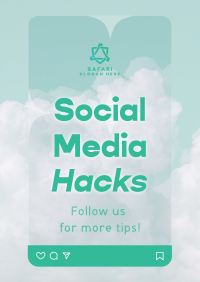 Social Media Hacks Flyer Design