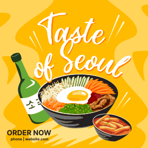 Taste of Seoul Food Instagram post Image Preview