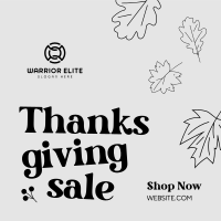 Thanksgiving Promo Instagram post Image Preview