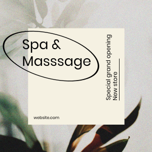 Spa & Massage Instagram Post Image Preview