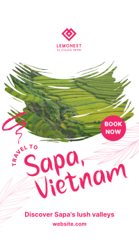 Sapa Vietnam Travel Instagram Story Design
