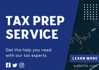 Get Help with Our Tax Experts Postcard Design