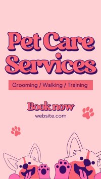 Pet Care Services Facebook Story Design