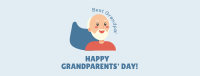 Best Grandfather Greeting Facebook Cover Design