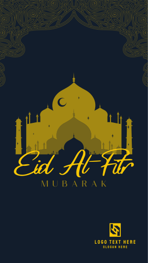Starry Eid Al-Fitr Facebook story Image Preview