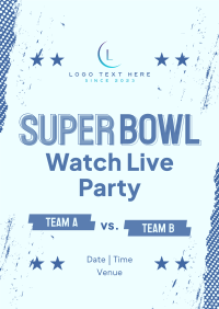 Football Watch Party Poster Design