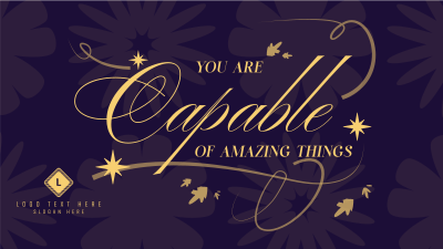 Classy Inspirational Quote Facebook event cover Image Preview