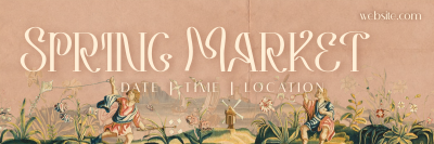 Rustic Spring Sale Twitter header (cover) Image Preview