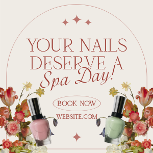 Floral Nail Services Instagram post Image Preview