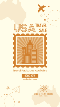 USA Travel Destination Facebook Story Design