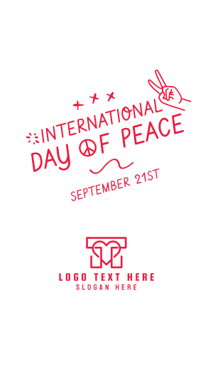 International Day of Peace Scribble Instagram story Image Preview