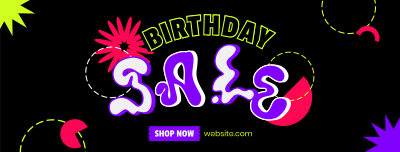 Hippie Birthday Sale Facebook cover Image Preview