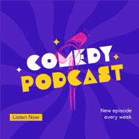 Comedy Podcast Linkedin Post Design