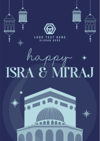 Happy Isra and Mi'raj Flyer Design